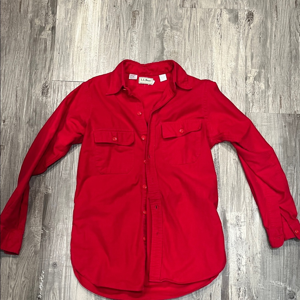 Vintage LL Bean Red Chamois Shirt